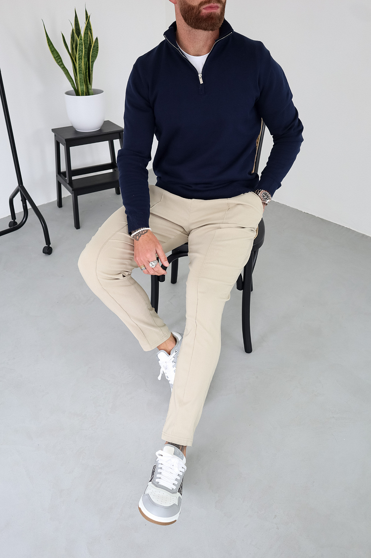 Egyptian Cotton 1/4 Zip Top