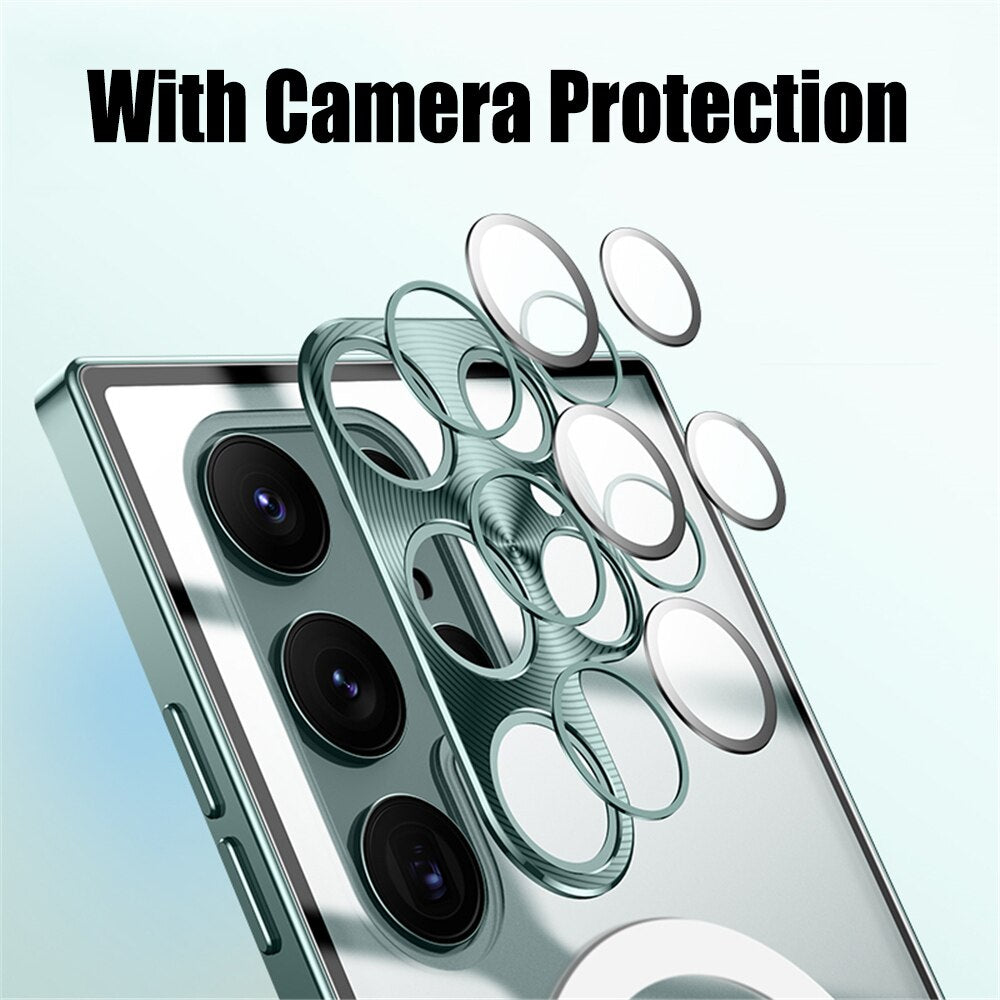 Luxury Metal Bumper Camera Protection Cover For Samsung Galaxy S22 Series