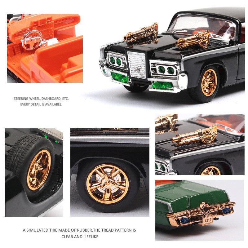 Green Hornet's 1966 Chrysler Imperial 1:24 Metal Diecasts Vehicle & Scale Model