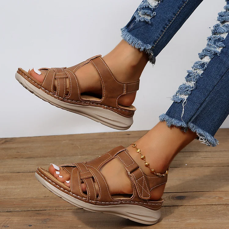 🔥Last Day Promotion 50% OFF - 2023 Comfort Vintage Leather Orthopedic Sandals