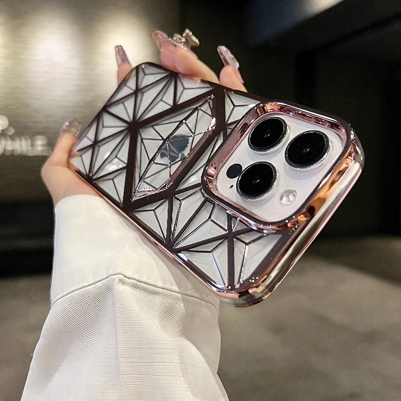 Three Dimensional Electroplating Anti Fall Case Cover for iPhone