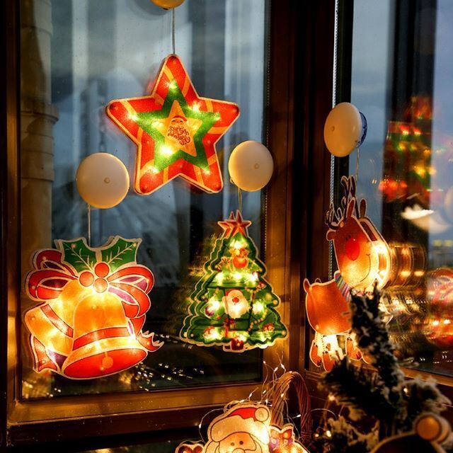 (🎄Christmas Sale🎄 - 50% OFF) Christmas Window Hanging Lights
