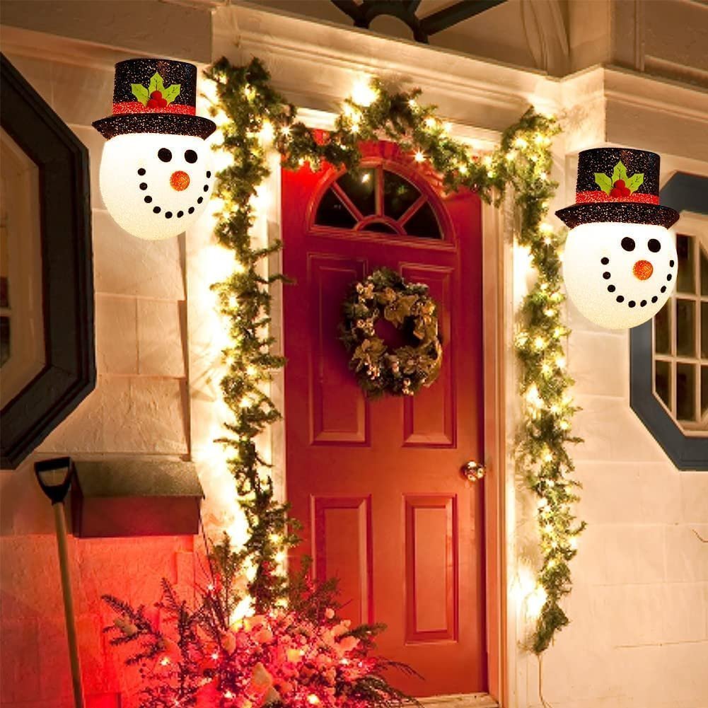 ⛄Christmas Promotion - Snowman Porch Light Covers🎁