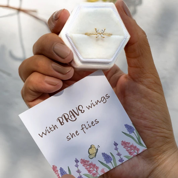 DAUGHTER YOU WERE BORN TO SHINE STARS RING
