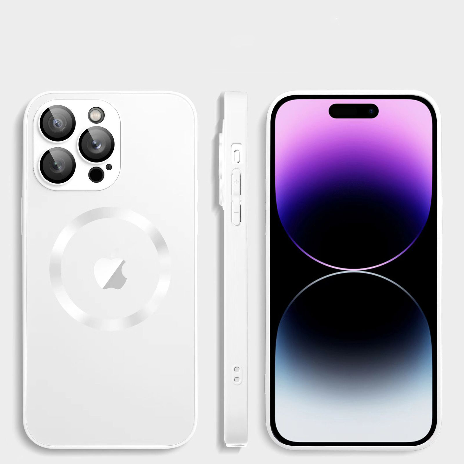 AG Frosted Magnetic Comes With Lens Film Case Cover For iPhone