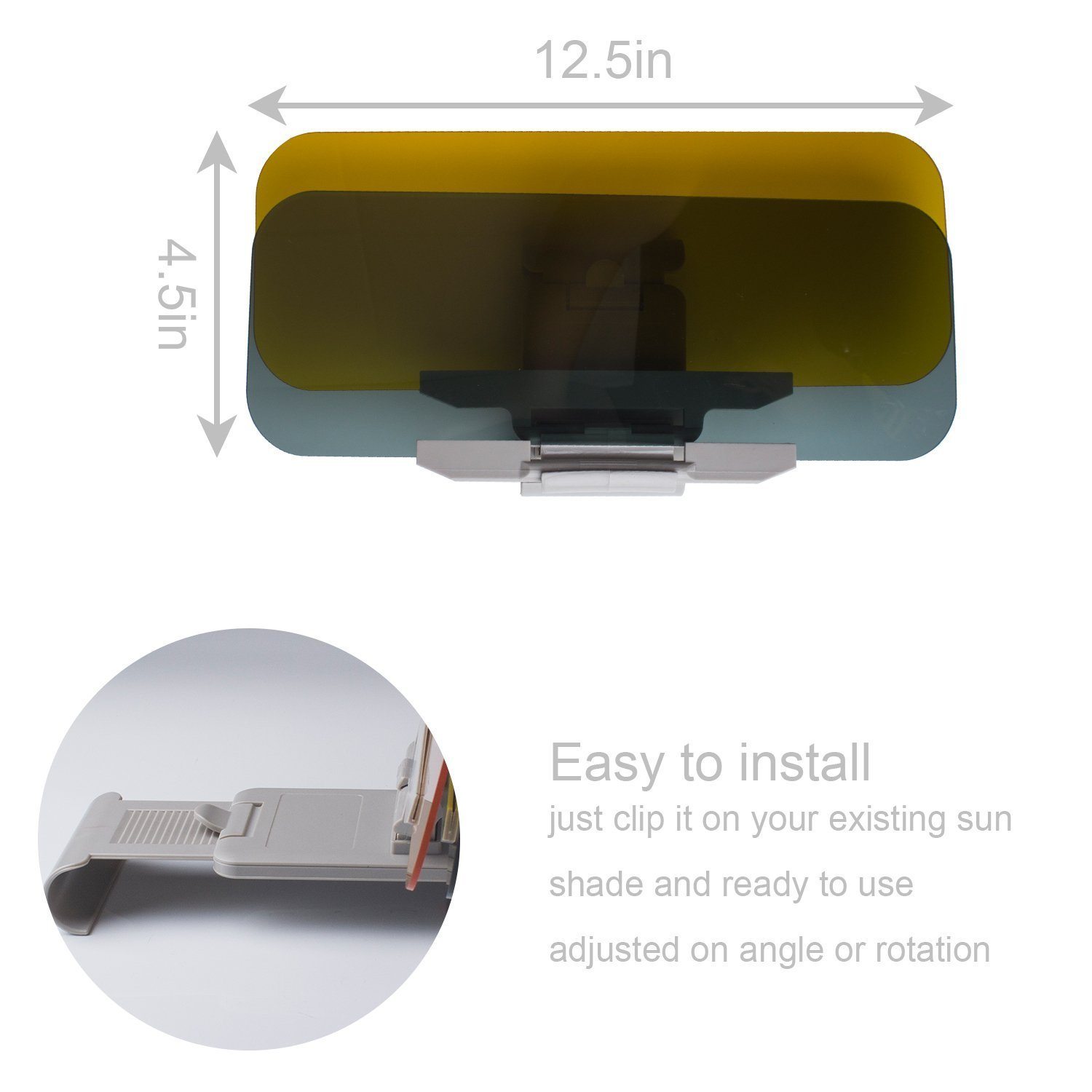 [Last day flash sale💥60% OFF]  2 in 1 Car Sun Visor - Day and Night Anti-Glare & Anti UV HD Automobile Windshield Visor