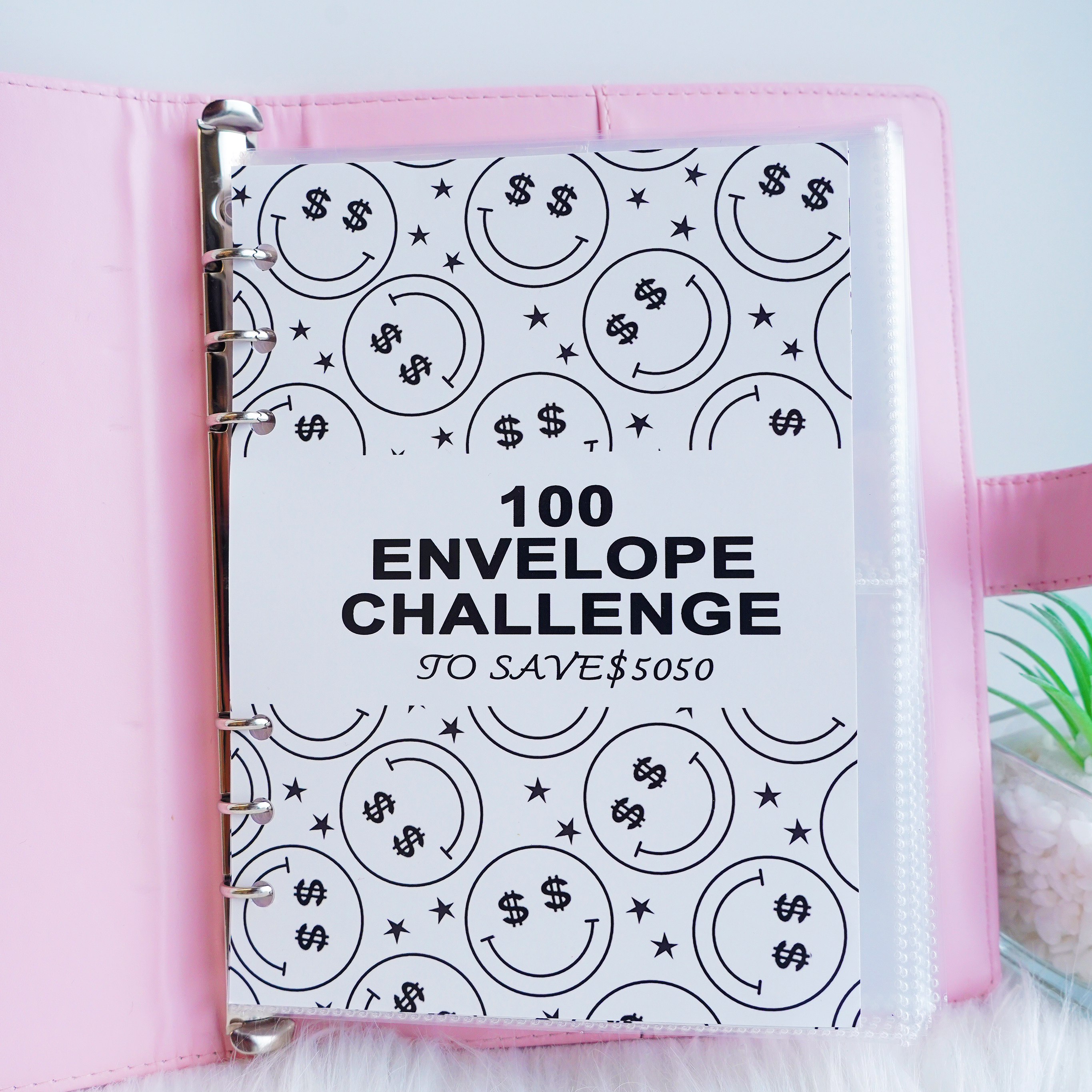 100 Envelope Challenge Leather Binder-Easy And Fun Way To Save🔥