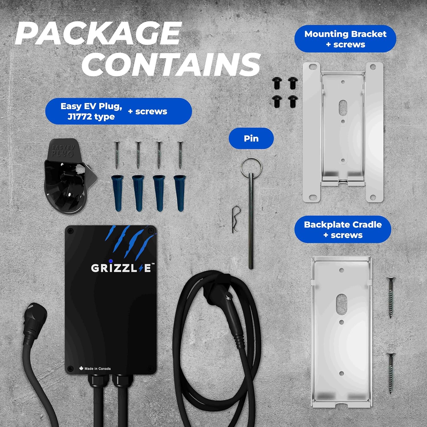 Grizzl-E Level 2 Electric Vehicle (EV) Charger Up to 40 Amp