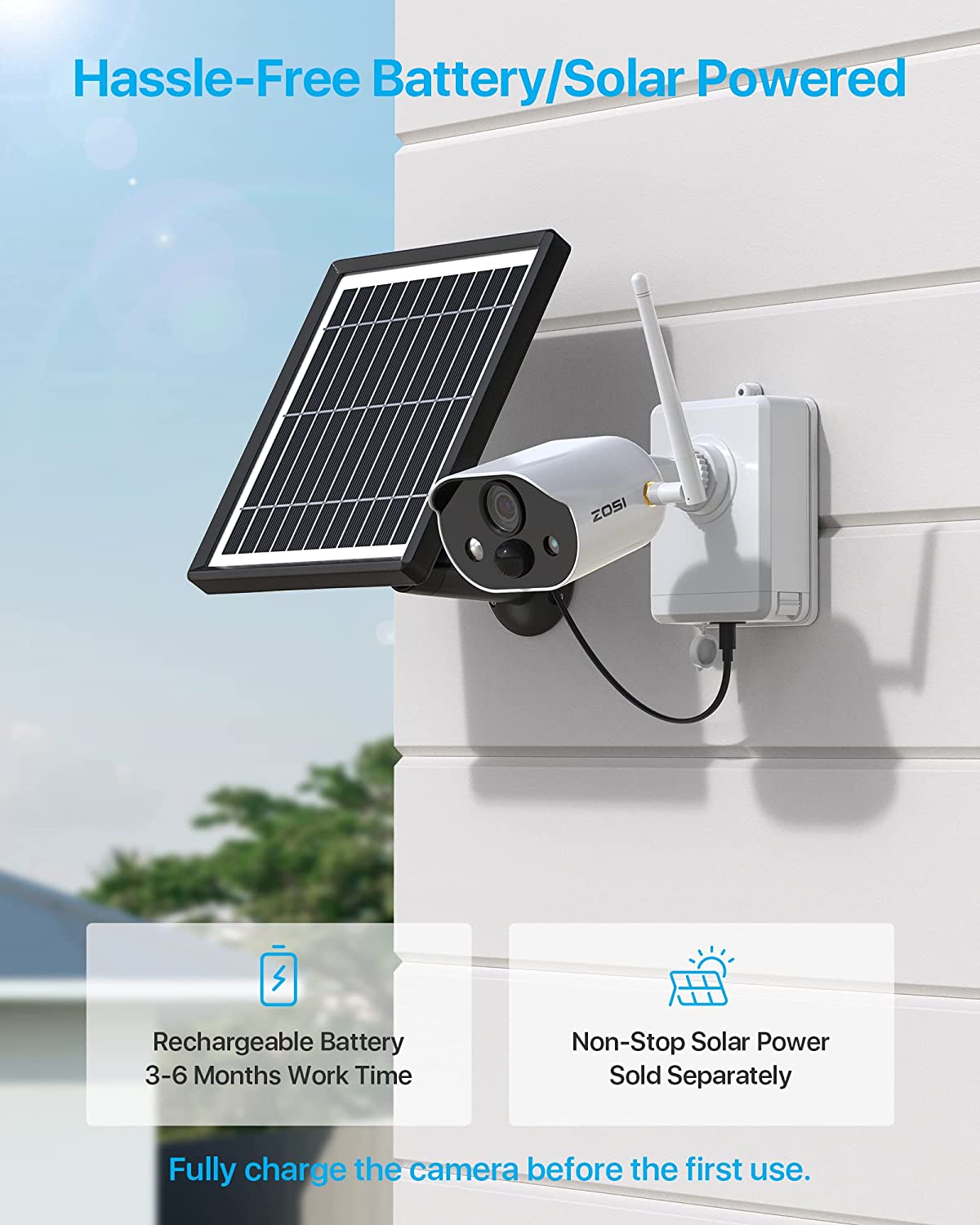 Battery Powered Wireless Security Camera System