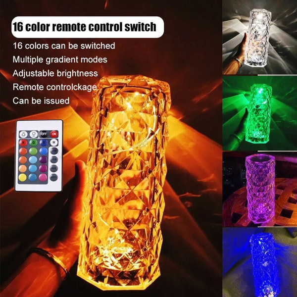 HOTTEST SELLING Crystal Color Changing Touch Control + Remote Control Lamp YTM3