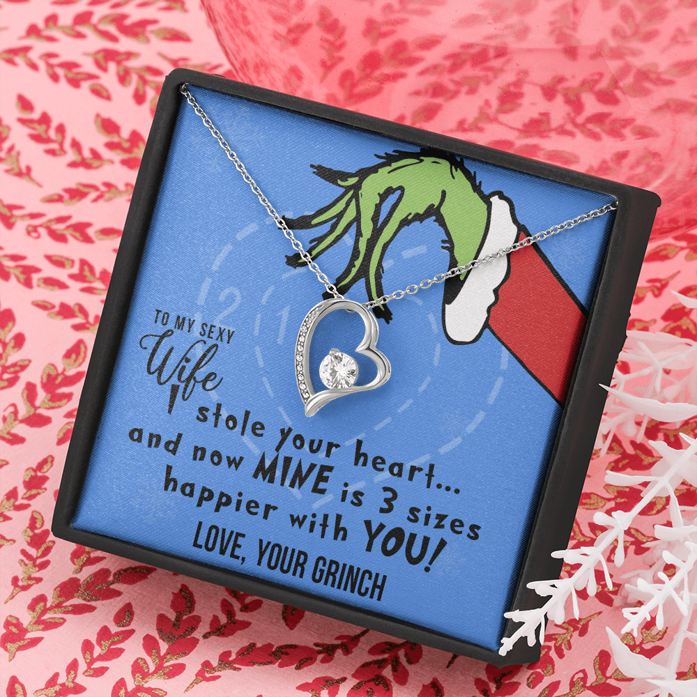 To My Sexy Wife, I Stole Your Heart, Heart Pendant Necklace