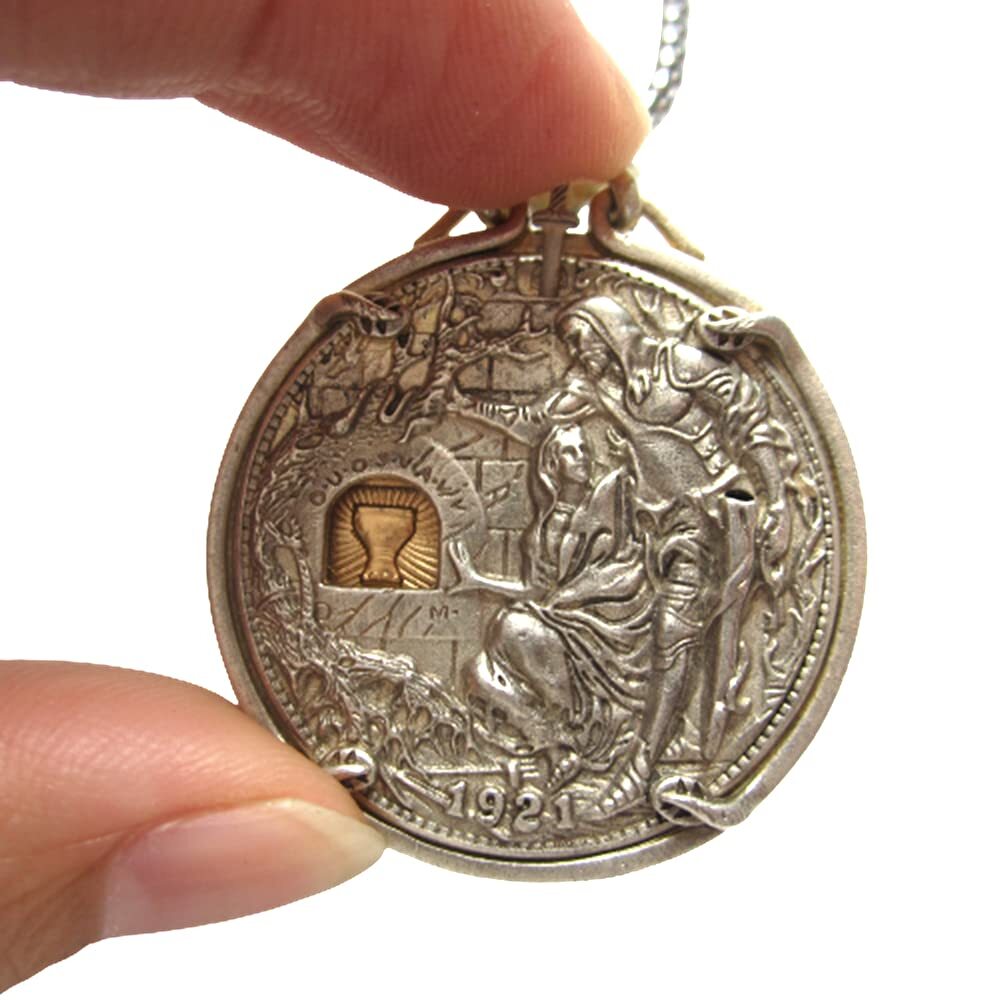 High Quality Removable Sword Medieval Knight Show Holy Grail Christ Jesus Morgan Dollar Silver Hobo Nickel Nickle American Unique Coin Rare