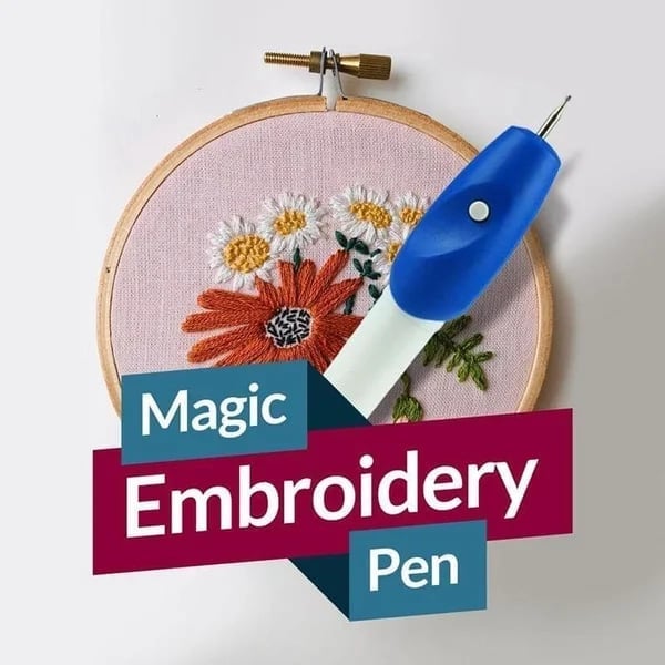 (🌲Early Christmas Sale- SAVE 48% OFF)2022 New DIY Magic Embroidery Pen-BUY 2 GET 10% OFF NOW!
