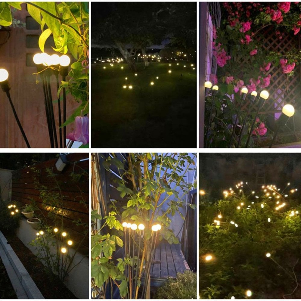 LAST DAY 75% OFF – IP65 Waterproof Solar Powered Firefly Garden Light