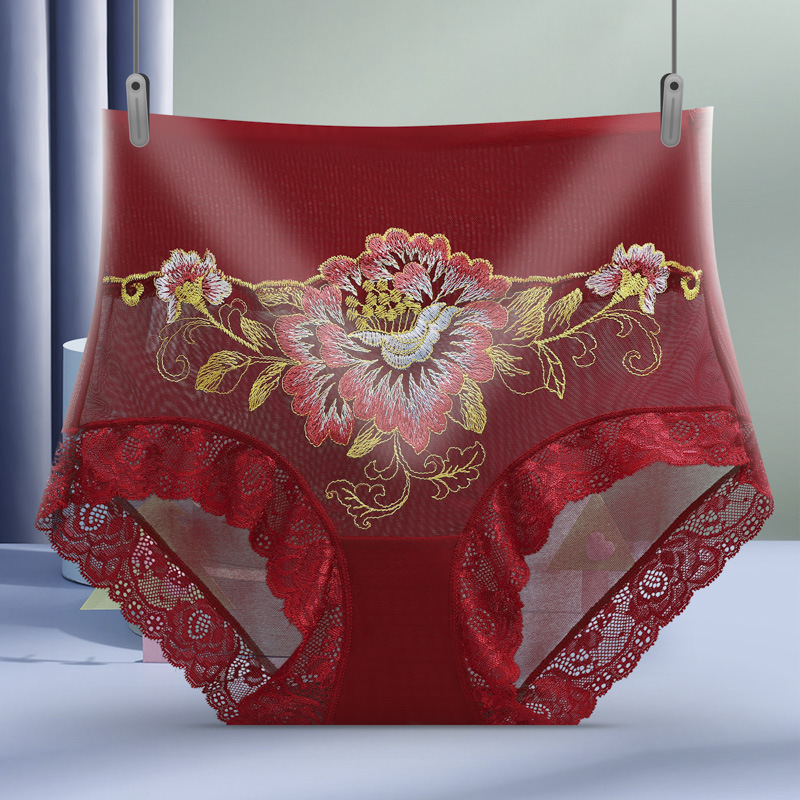 Pay 1 Get 5(5packs)🌸High Waist Premium Lace Embroidered Panties--FREE SHIPPING!