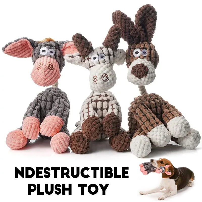 Immortal Squeaker Plush Toy For Aggressive Chewers