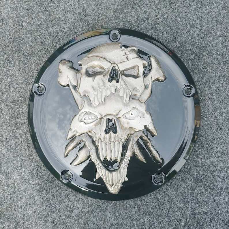 Harley Motorcycle Harley-Davidson Derby Clutch Cocer 3D Devil Skull Wearing Skull Hat