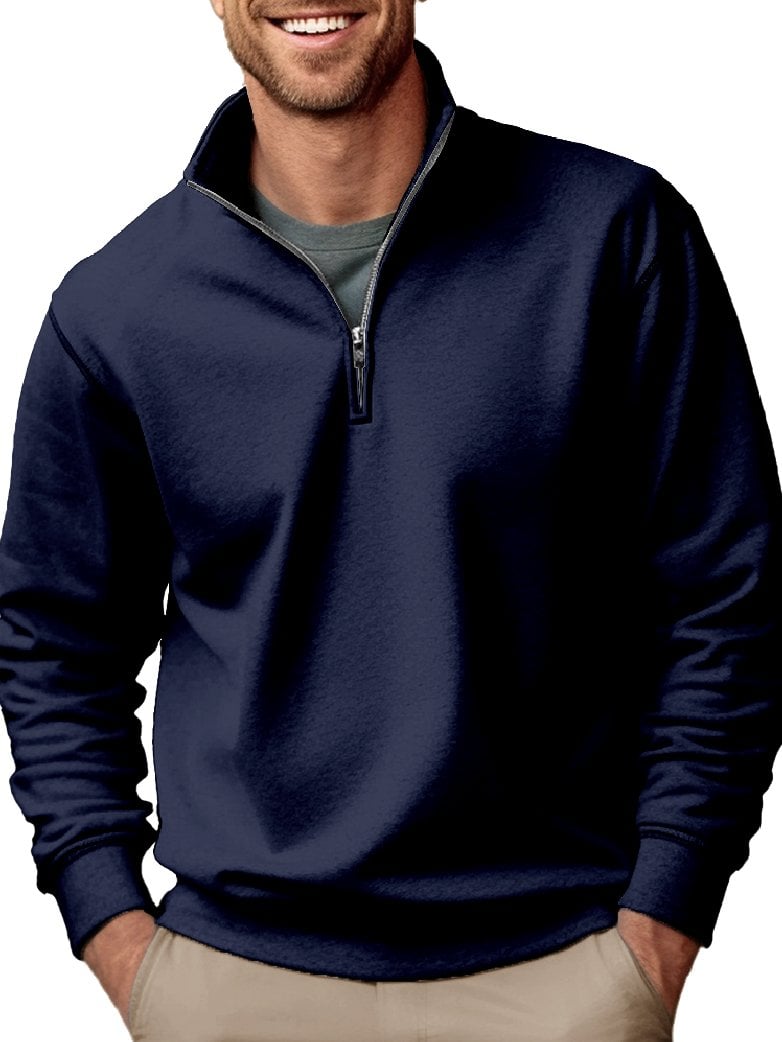 Men's Fashion Casual Zipper Padded Sweatshirt