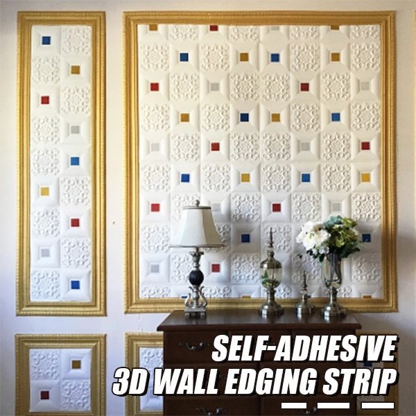 🔥Last Day Promotion - 49% OFF🔥 Self-Adhesive Environmental Protection 3D Wall Edging Strip (7.55 FEET/ROLL)