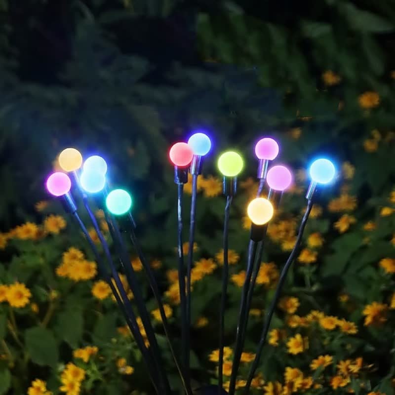 LAST DAY 75% OFF – IP65 Waterproof Solar Powered Firefly Garden Light