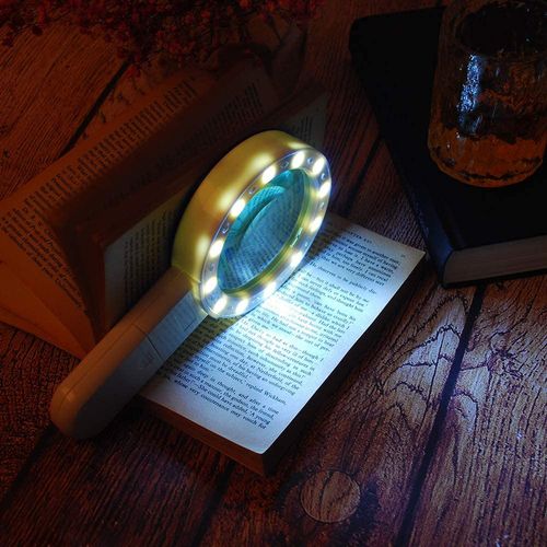20X Optical Magnifying Glass With LED Light - Senior Gift