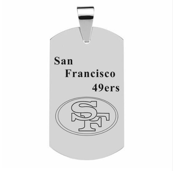 SAN FRANCISCO 49ERS TITANIUM STEEL DOG TAG