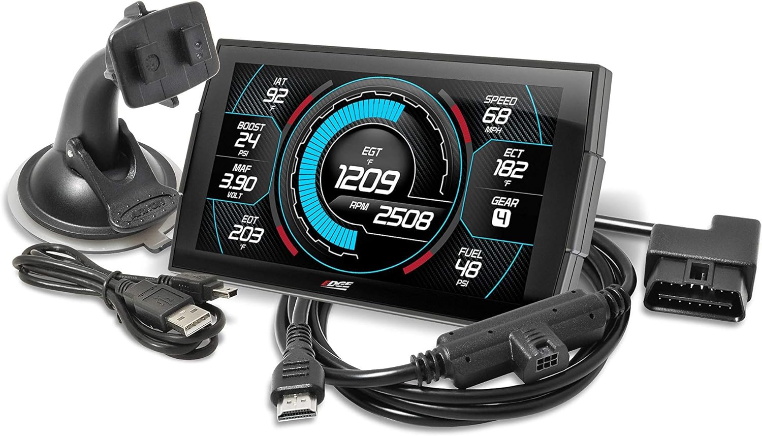 Edge Insight Digital Gauge Compatible with 1996 & Up OBD-II Vehicles
