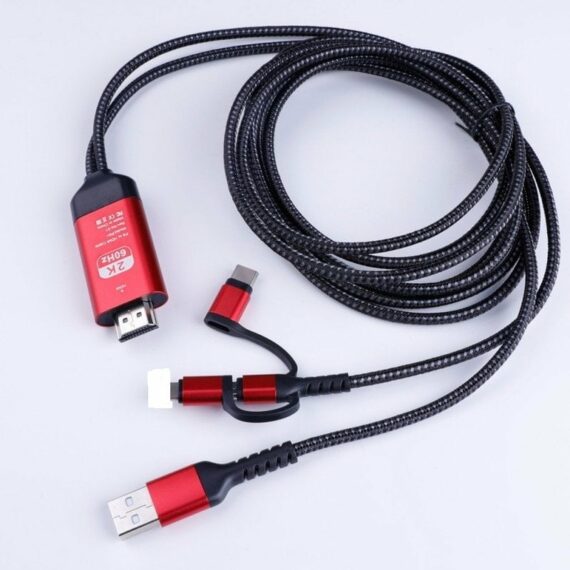 FLASH SALE – 40% OFF – 1080P No Lagging HDMI TV Cable No network required for screen casting