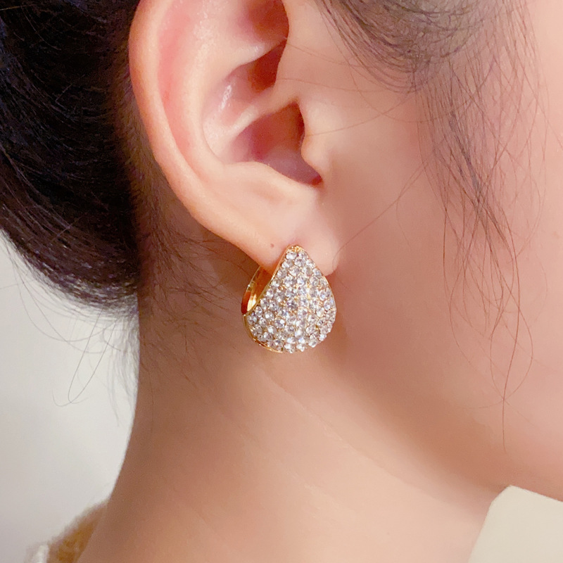 Fashion Diamond Water-Drop Earrings