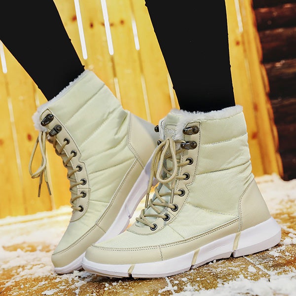 Chicinskates Men's Fashion Winter Warm Colorblock Snow Boots