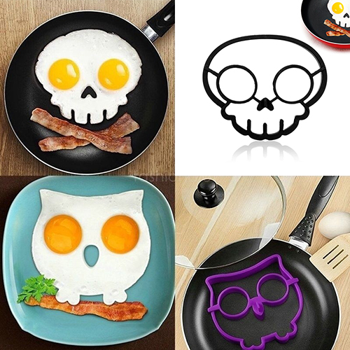 Halloween Horror Skull  Fried Egg Mold