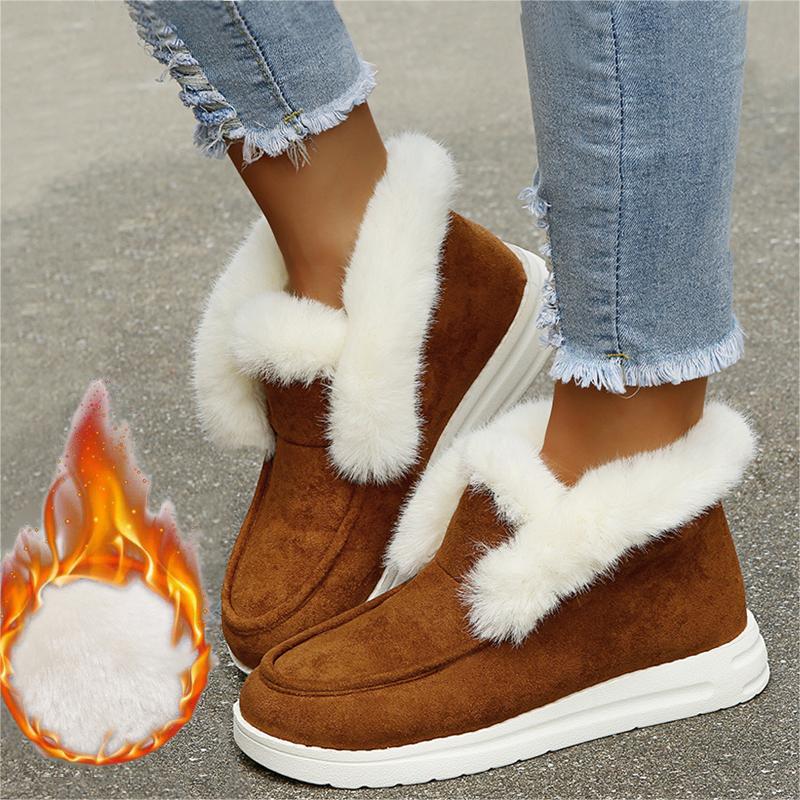 ❄Ladies Ankle Boots - [50% OFF LAST DAY] Winter Warm Plush Fur Snow Boots (True to size) -BUY 2 FREE SHIPPING