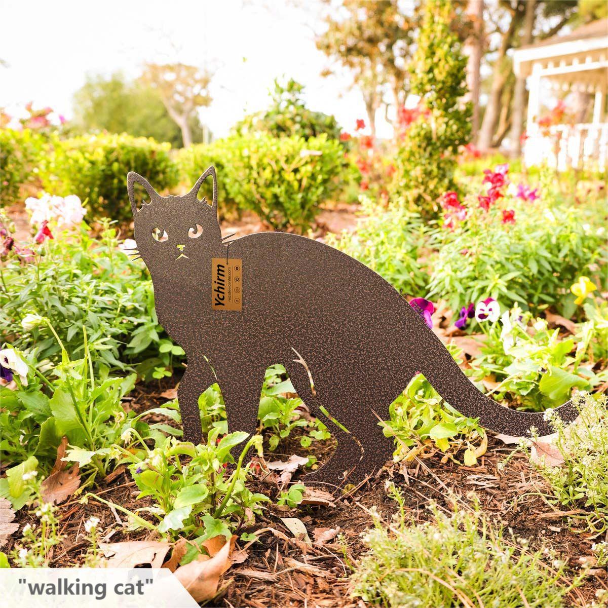 Garden Art - Adorable Metal Cats Decor