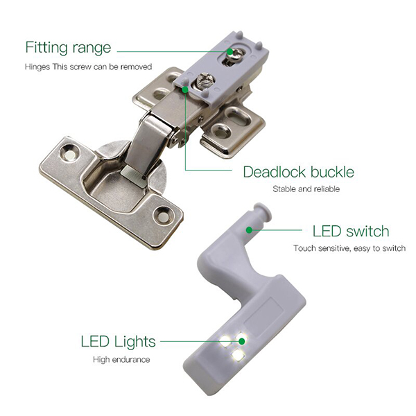 Cabinet Hinge LED Sensor Light (2 PCS)