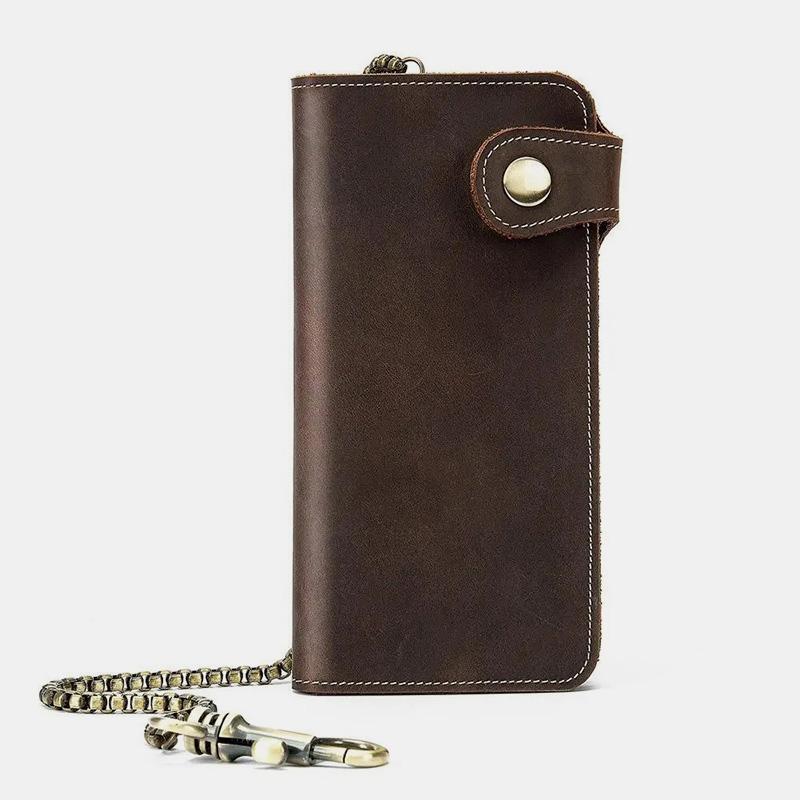 Genuine Leather Multi-function Plain Wallet Card Holder