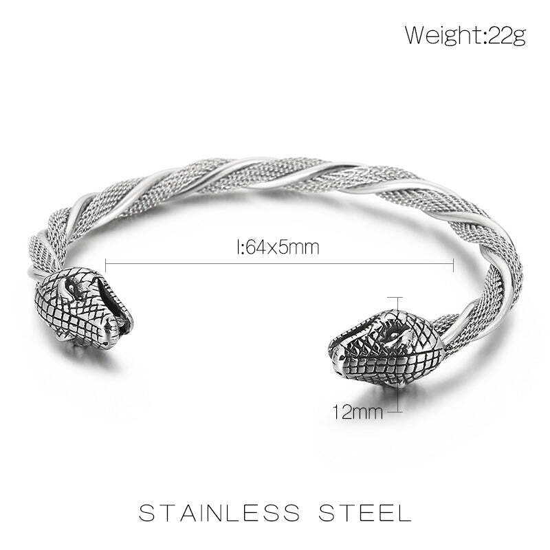 SPIRAL SNAKE BANGLE -BRACELET