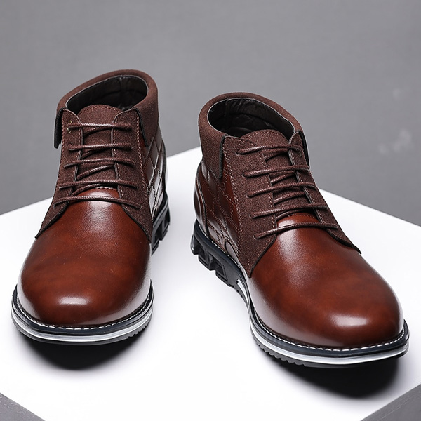 High Top Leather Shoes Buy 1 Get 1 50%OFF