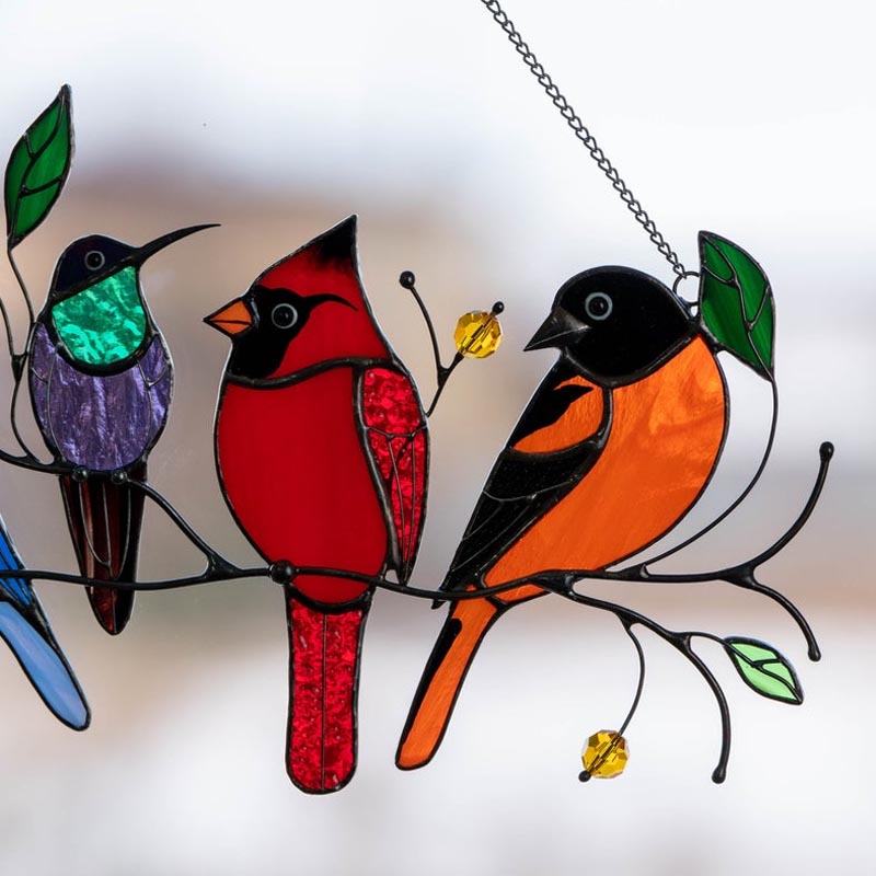 🎁The Best Christmas Gift-Birds Stained Glass Window Hangings