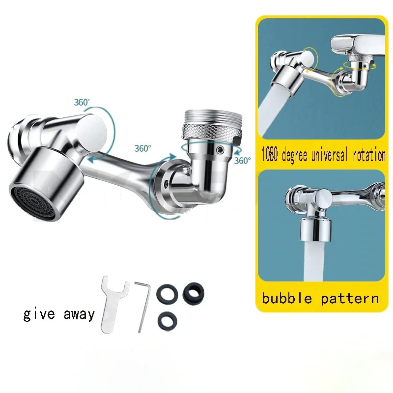 👍Rotating 1080° Robotic Arm Faucet (Universal Model)