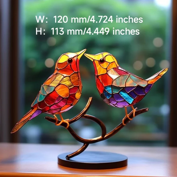 (🔥Last Day Promotion-SAVE 50% OFF) 🌈bird on Branch Series Alloy Desktop Decorations -BUY 2 GET 10% OFF & FREE SHIPPING