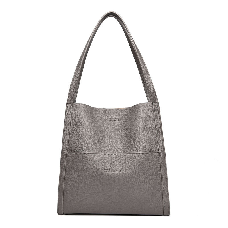 Solid color genuine leather shoulder bag – Last Day Promotion 70% OFF