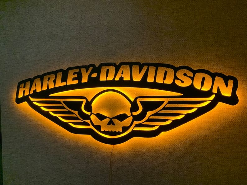 Personalized Motorcycle Neon LED Wall Art