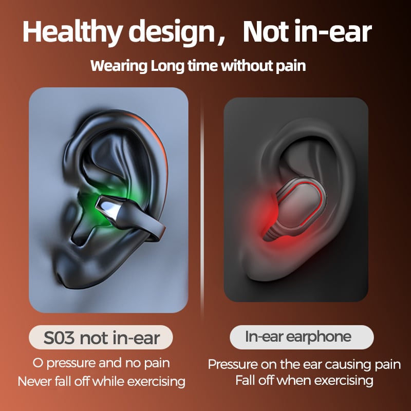 🎁New Year Promotion 60% OFF🎁Wireless Ear Clip Bone Conduction Headphones