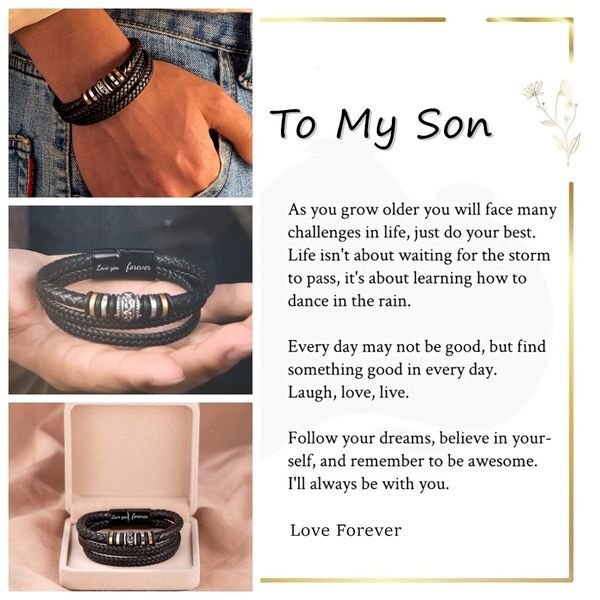 Last Day 45% OFF - For Son - I Will Always Be With You - Double Row Bracelet