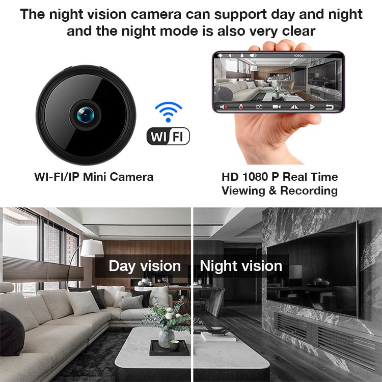 [Last Day Promotion 55% OFF] 1080P HD Mini Spy Camera Wi-Fi Wireless, Remote View, Motion Detection, Night Vision!