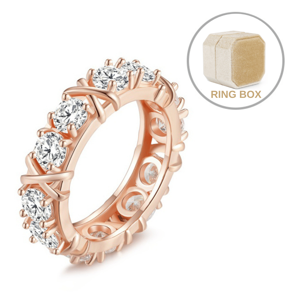 ❤️SUMMER HOT SALE 🌹925 Sterling Silver Cross Full Moissanite Diamond Ring