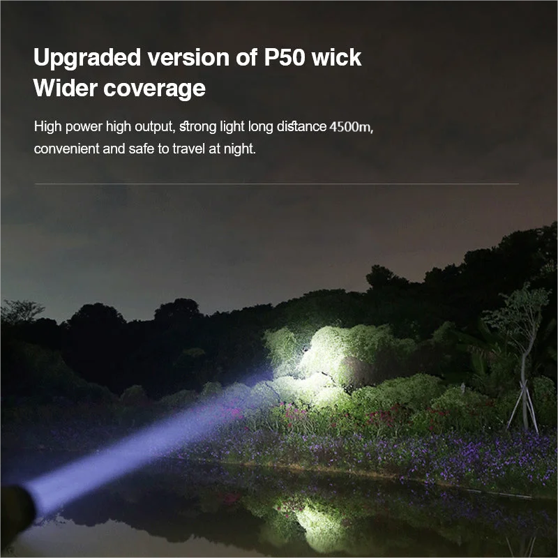 🔥Last Day Promotion - 50% OFF🔥High Lumens Tactical Flashlights with Zoomable & 4 Modes,charging power bank function -BUY 2 GET 10% OFF & FREE SHIPPING