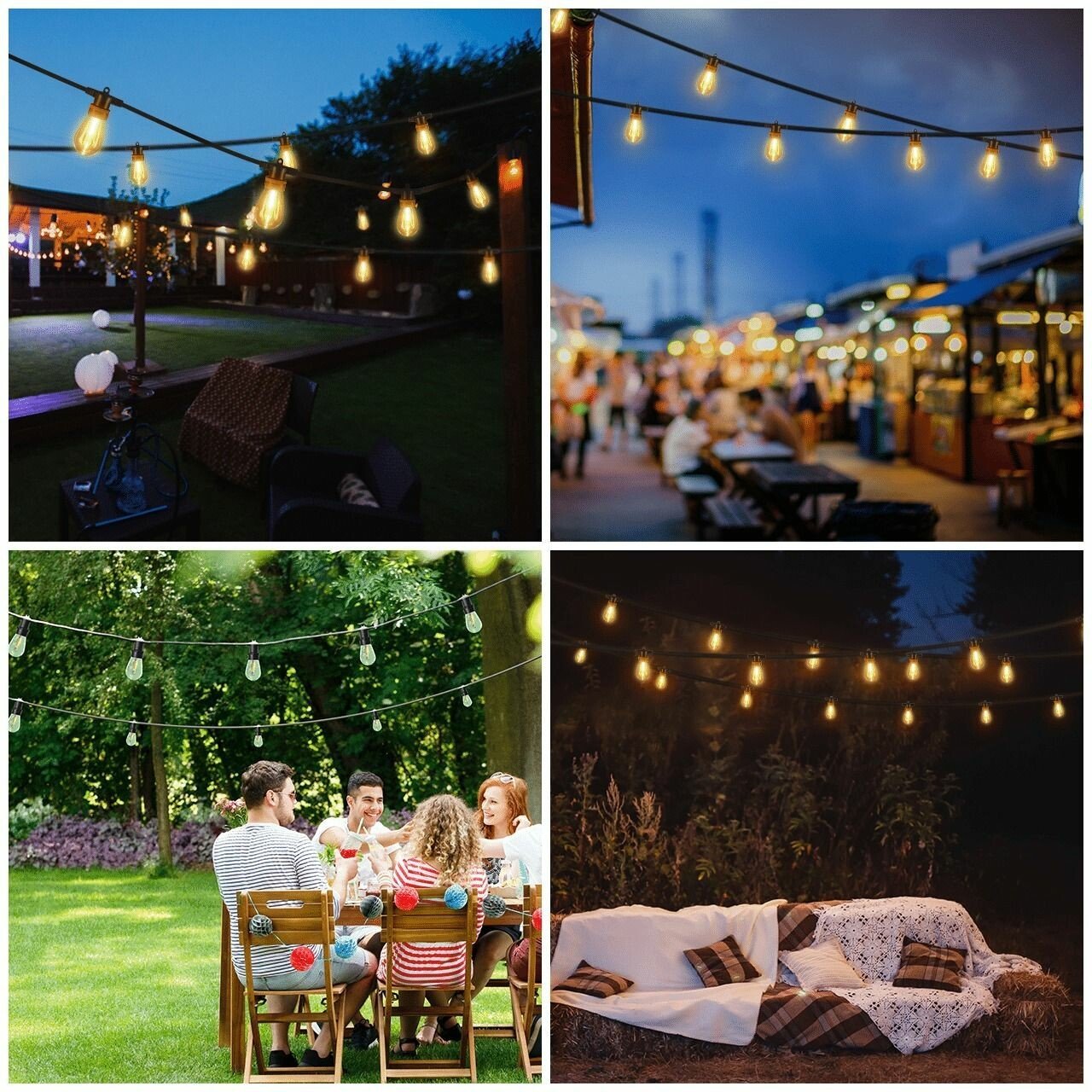 🔥Last Day Special Sale 50% OFF - Solar Powered LED Outdoor String Lights