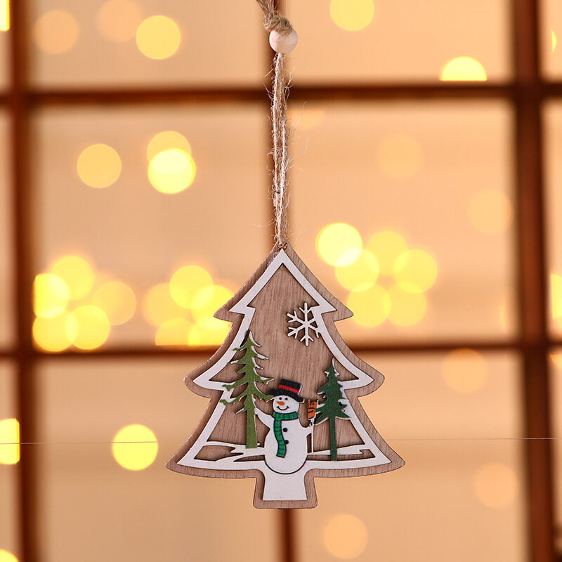 (🌲Early Christmas Sale- SAVE 49% OFF)Christmas Wooden Pendant-BUY 1 GET 1 FREE TODAY!