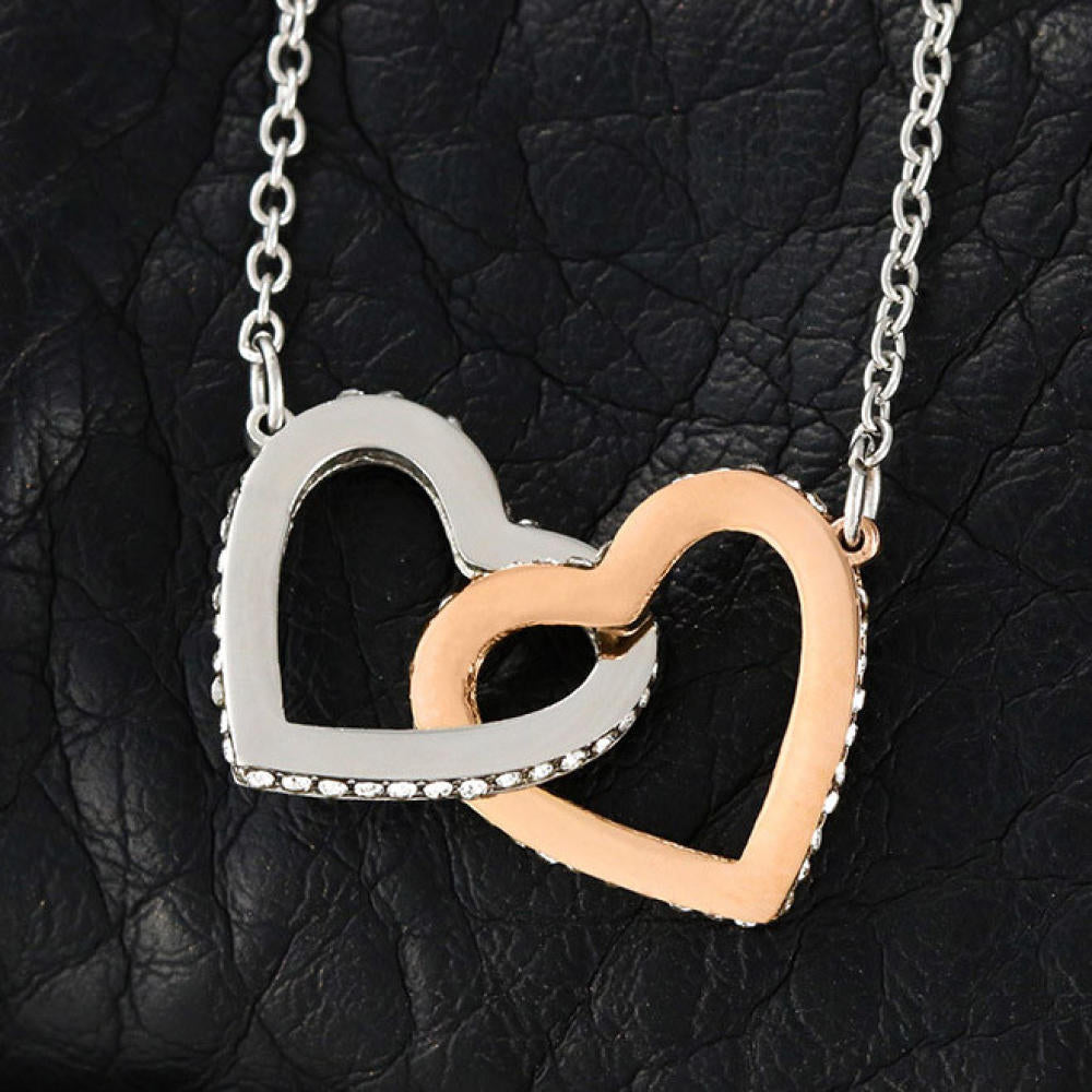 Daughter - Pages Of My Life - Interlocking Hearts Necklace